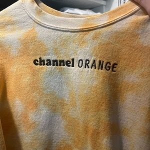 Frank Ocean Channel Orange Embroidered Tie Dye Sweatshirt XL